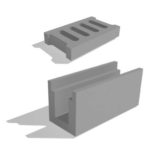 Rejillas prefabricadas en concreto