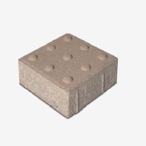 Bloque de cemento loseta 20x20x6 alerta