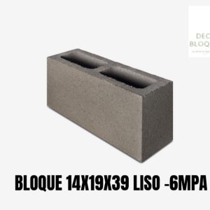 Bloque de cemento liso #15 estructural