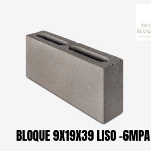 Bloque de cemento #10 liso estructural
